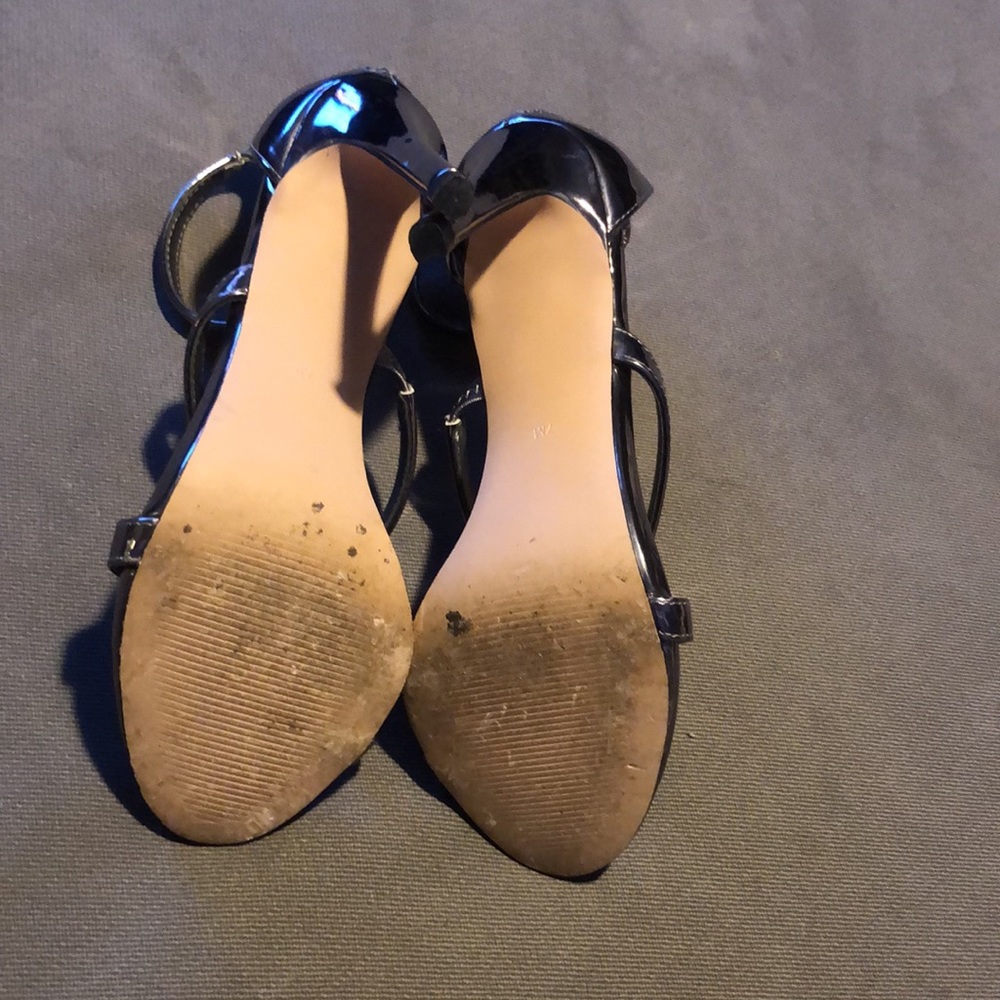 Steve Madden Pewter Metallic Feelya Heels Size 7M - Picture 7 of 8
